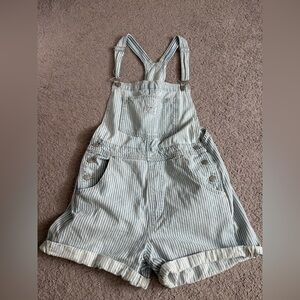 Levi’s pinstripe overalls